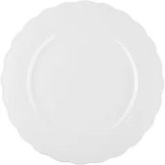 Тарелка «Поэма Лейс» мелкая фарфор D=28см белый