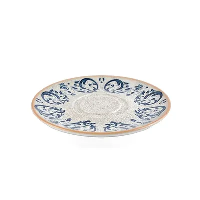 Тарелка «Виенто» подстановочная фарфор D=19см белый,синий, изображение 2