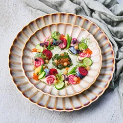 Тарелка «Астера» керамика D=274,H=38мм бежев.,перламутр., изображение 3