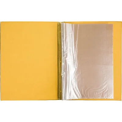 Папка-меню на винтах кожезам. ,L=32,B=25см золотой, изображение 2
