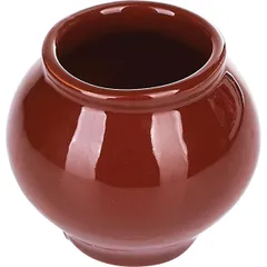 Baking pot “Premium” ceramics 100ml D=35,H=60mm brown.