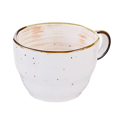 Чашка чайная «Пастораль» фарфор 190мл D=85/53,H=55мм оранжев., Цвет: Оранжевый, изображение 4